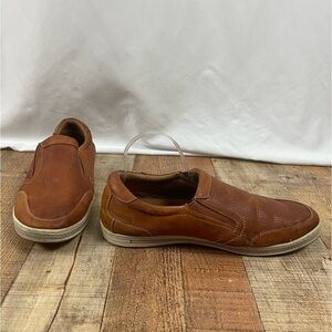 PROPET LOGAN MENS 11.5 SLIP-ON SHOES BOAT VACATION SUMMER NUBUCK LEATHER